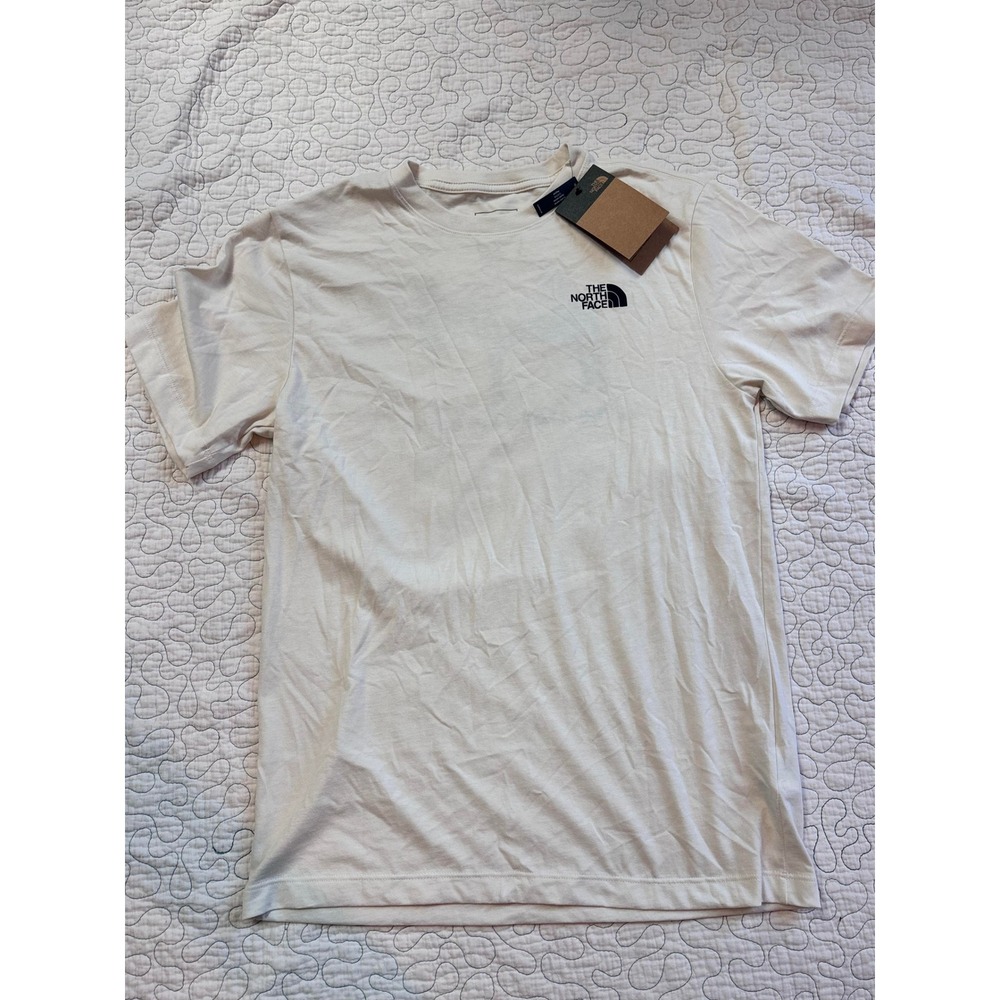 The North Face Mens Never Stop Exploring Donkey Graphic T-Shirt Cream Small